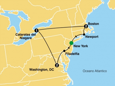 JOYAS DEL ESTE + AMISH. 5 noches desde 1076 €